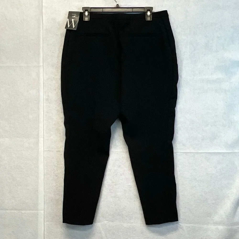 WORTHINGTON Women’s Slim Leg Pants 14P Black Stretch Zip Pockets NWT‎ Stretch